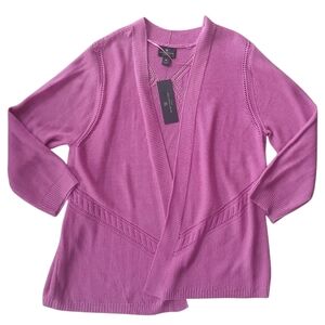 Worthington Women's Vibrant Pink Cardigan New With Tags